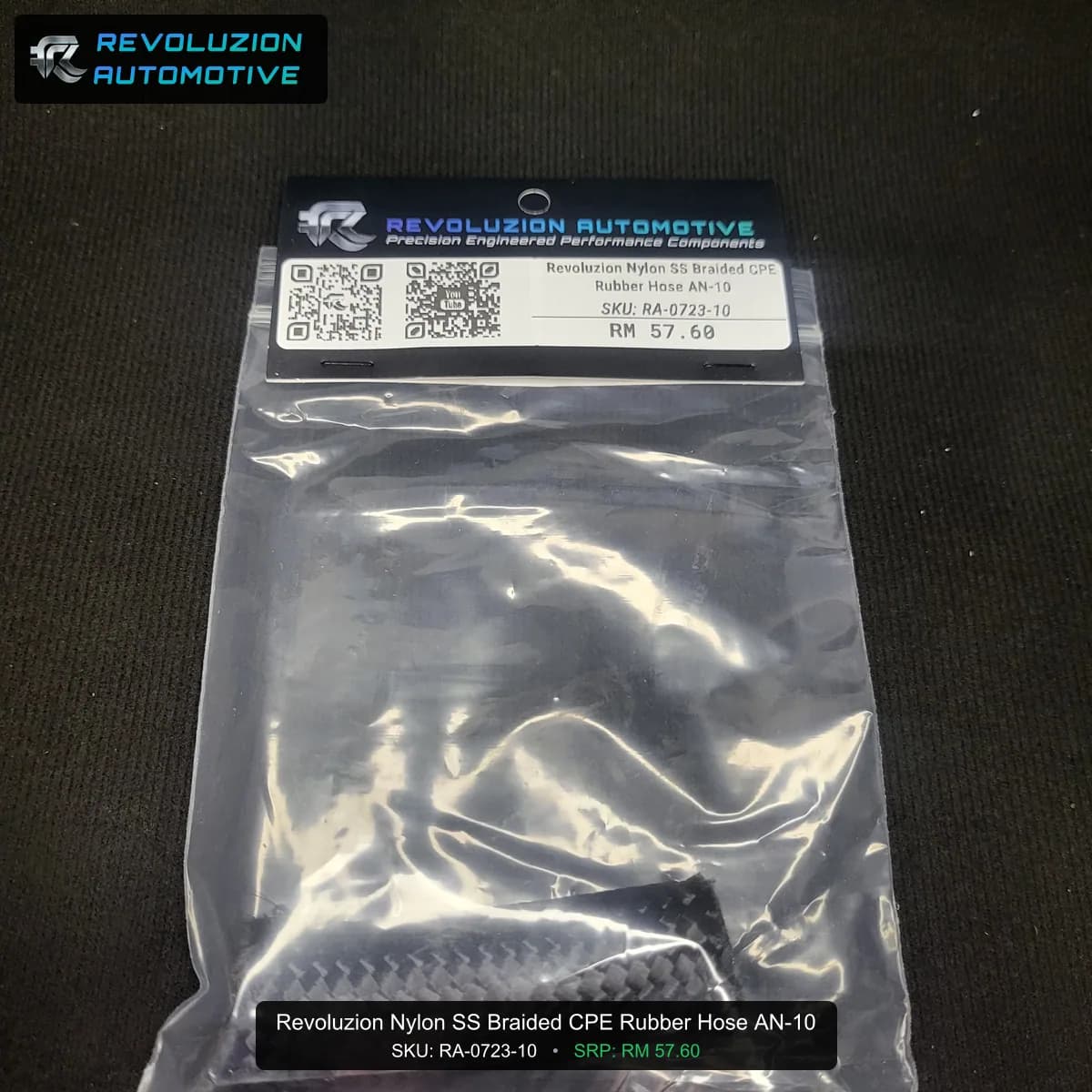 Revoluzion Nylon SS Braided CPE Rubber Hose AN-10
