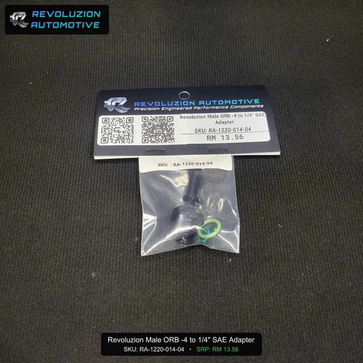 Revoluzion Male ORB -4 to 1/4" SAE Adapter