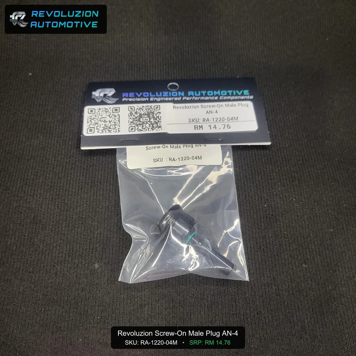 Revoluzion Screw-On Male Plug AN-4