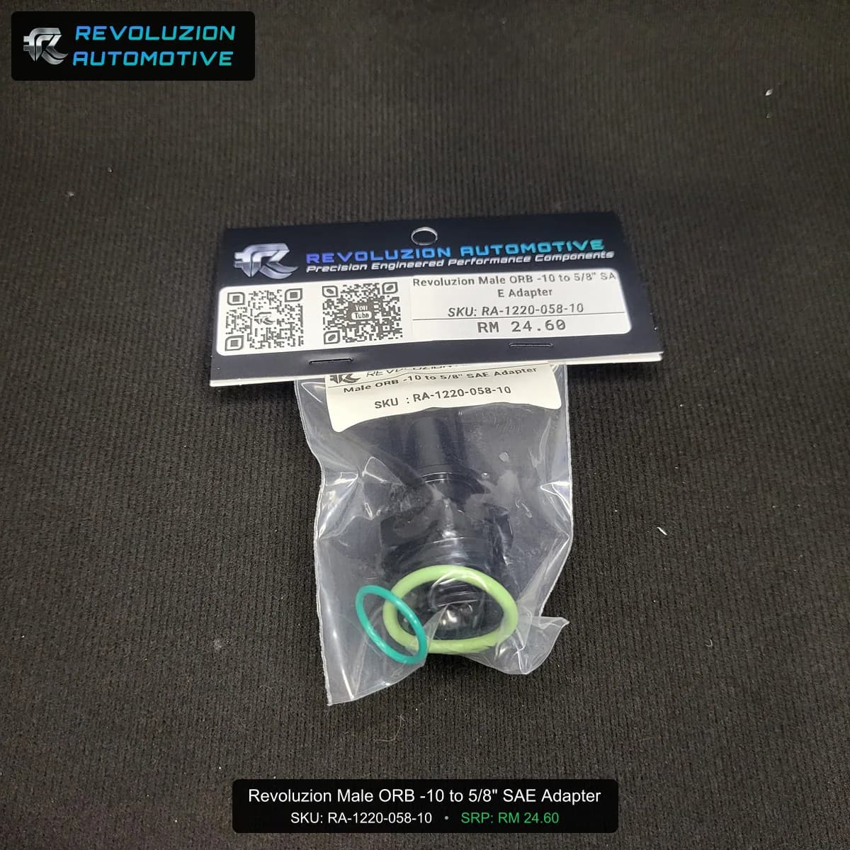 Revoluzion Male ORB -10 to 5/8" SAE Adapter