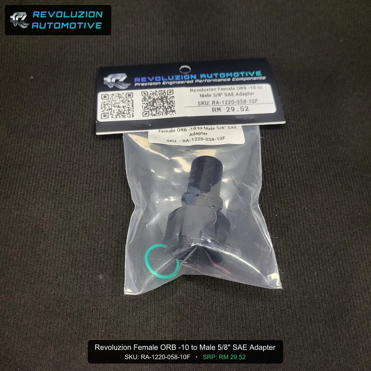 Revoluzion Female ORB -10 to Male 5/8" SAE Adapter