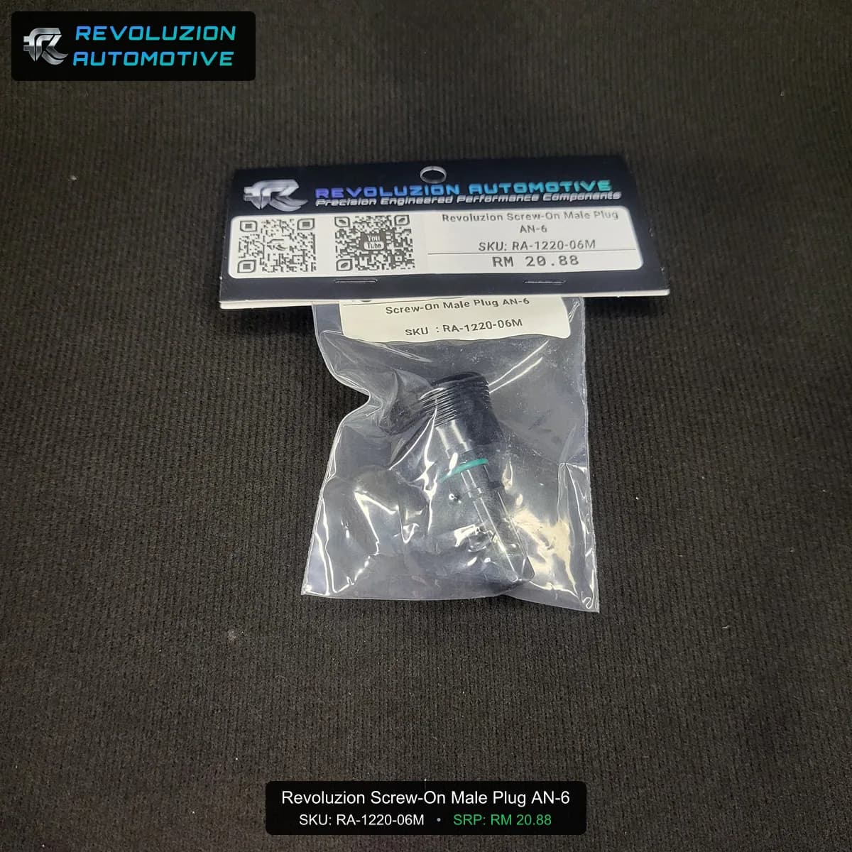 Revoluzion Screw-On Male Plug AN-6