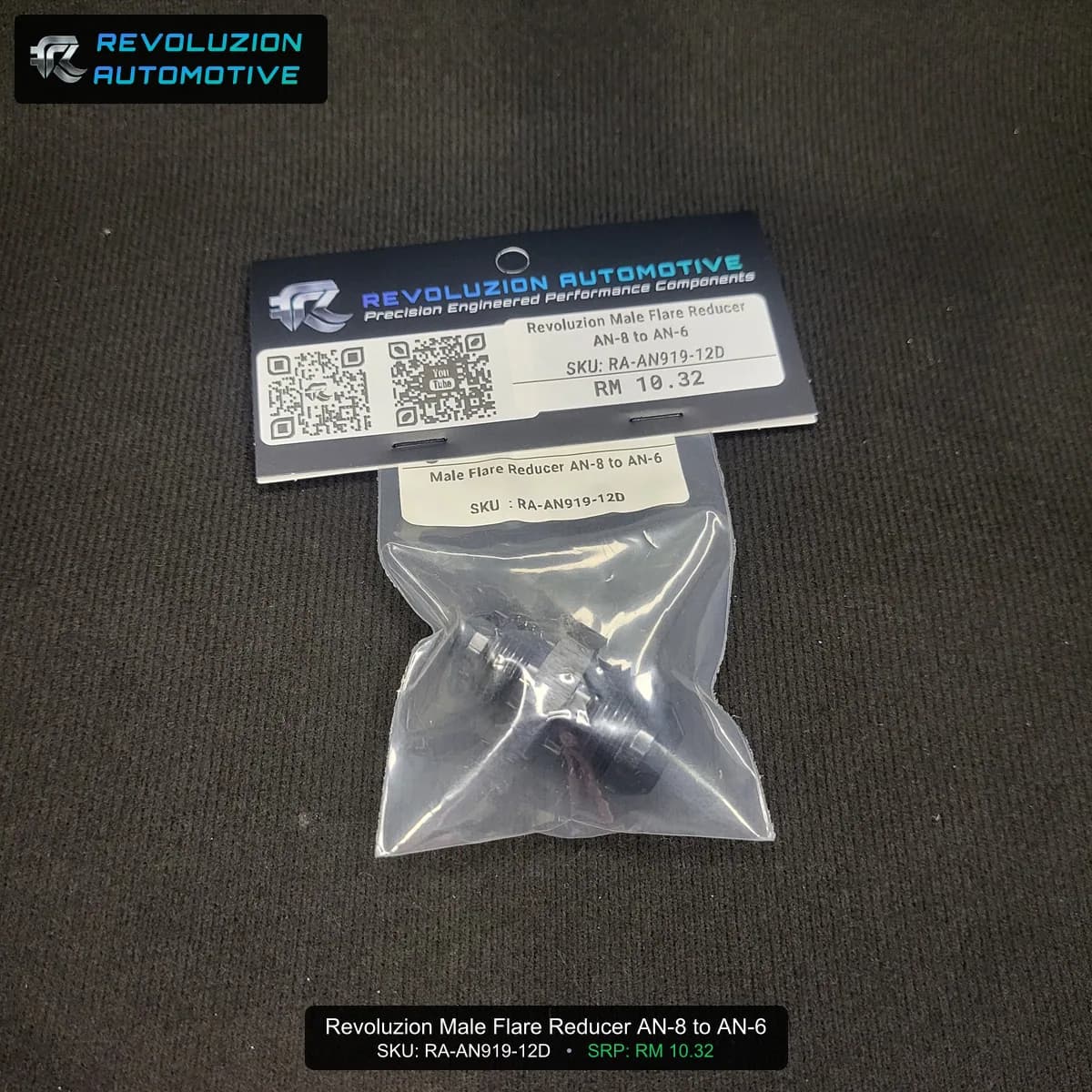 Revoluzion Male Flare Reducer AN-8 to AN-6