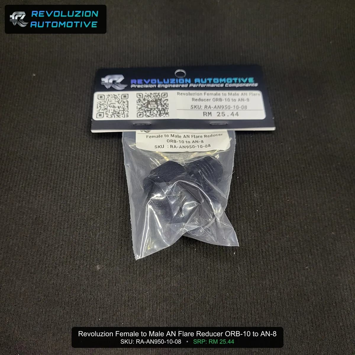 Revoluzion Female to Male AN Flare Reducer ORB-10 to AN-8