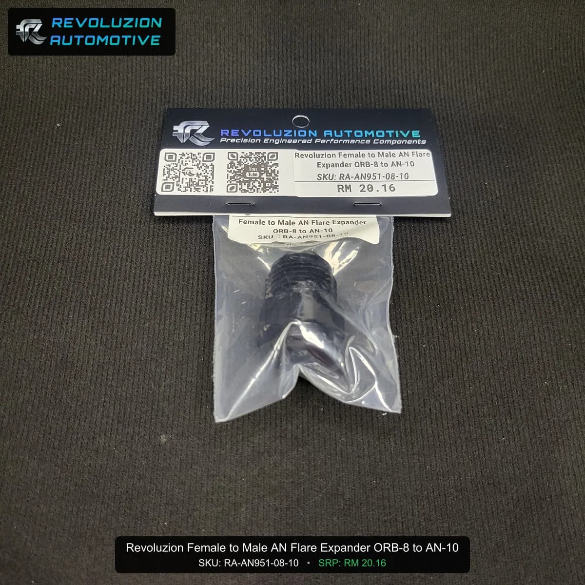 Revoluzion Female to Male AN Flare Expander ORB-8 to AN-10