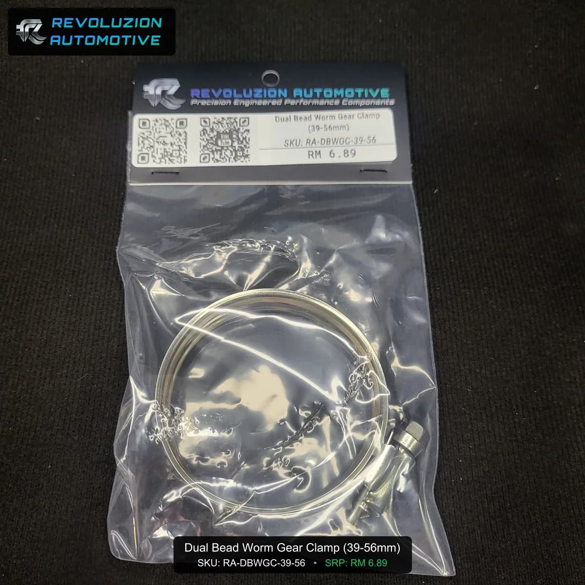 Dual Bead Worm Gear Clamp (39-56mm)