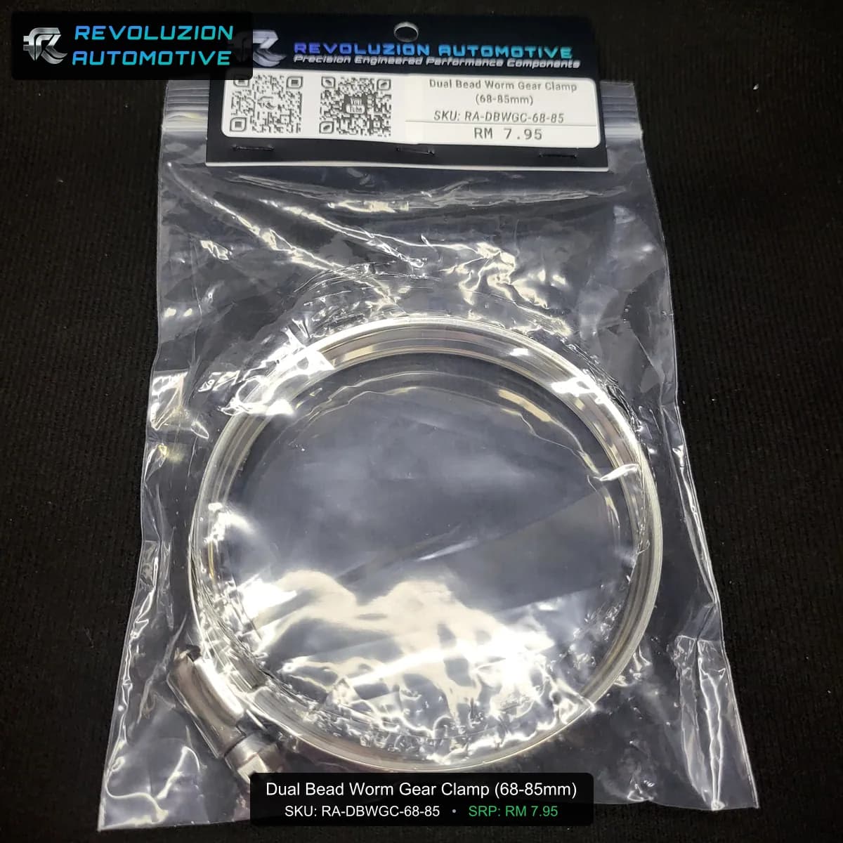 Dual Bead Worm Gear Clamp (68-85mm)