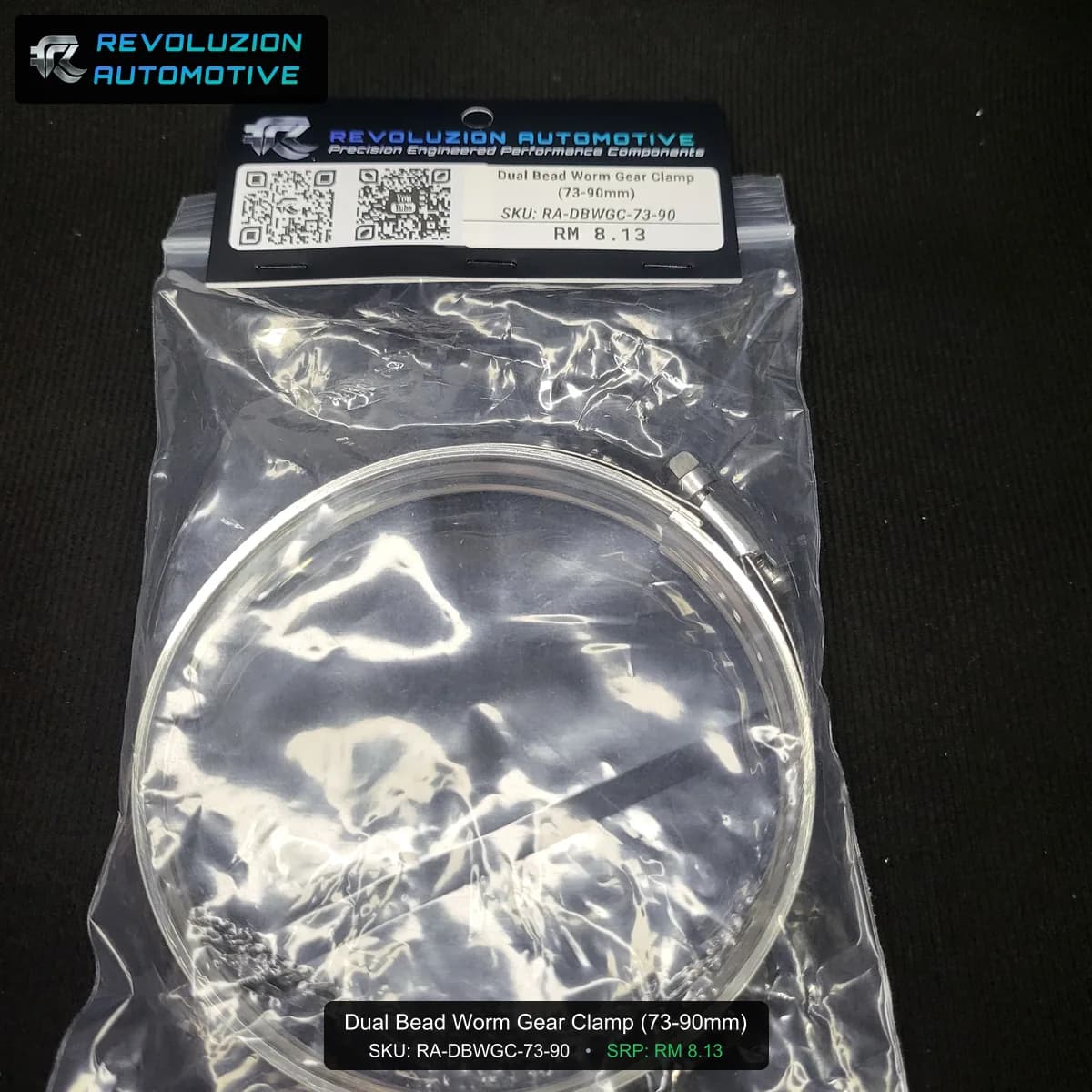 Dual Bead Worm Gear Clamp (73-90mm)