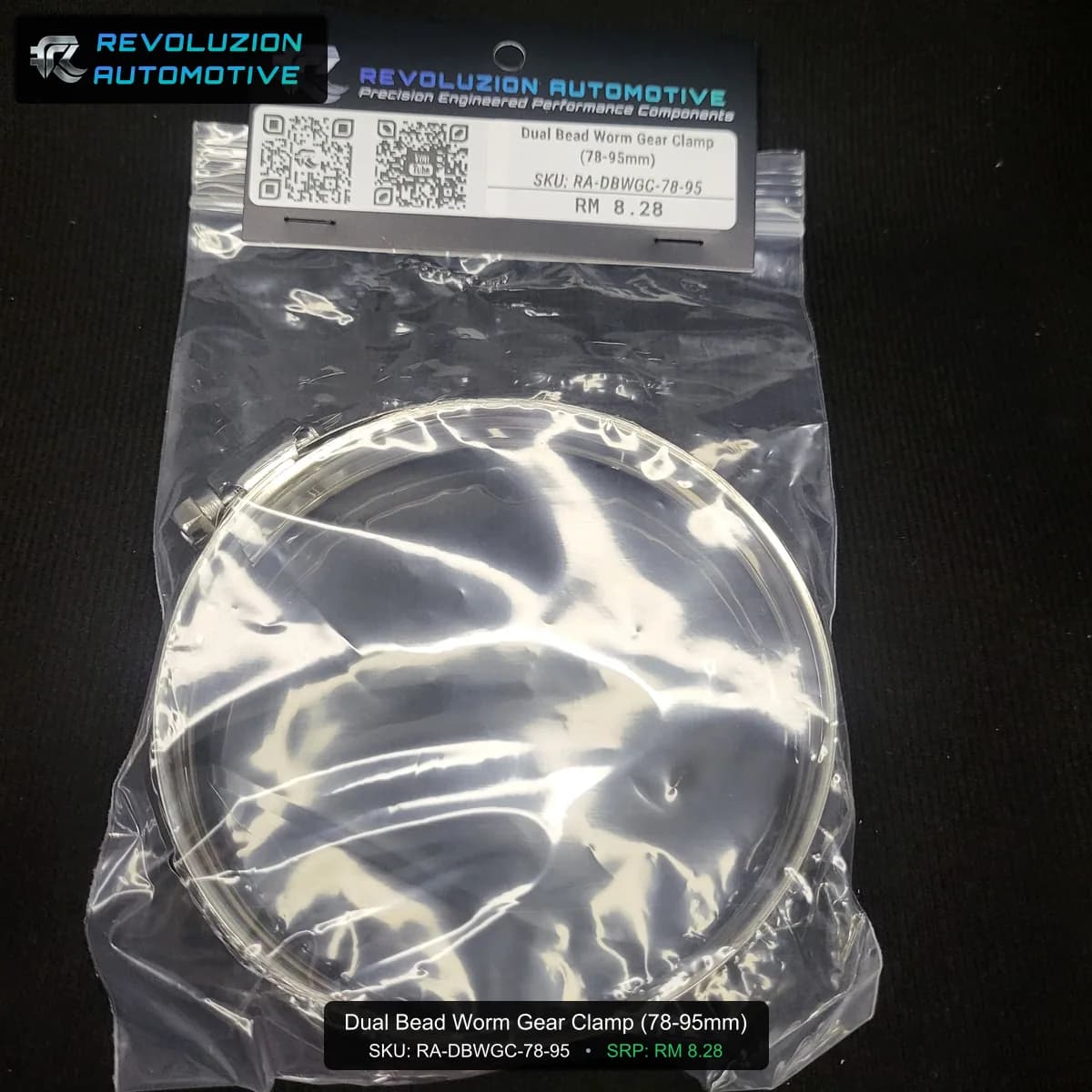 Dual Bead Worm Gear Clamp (78-95mm)