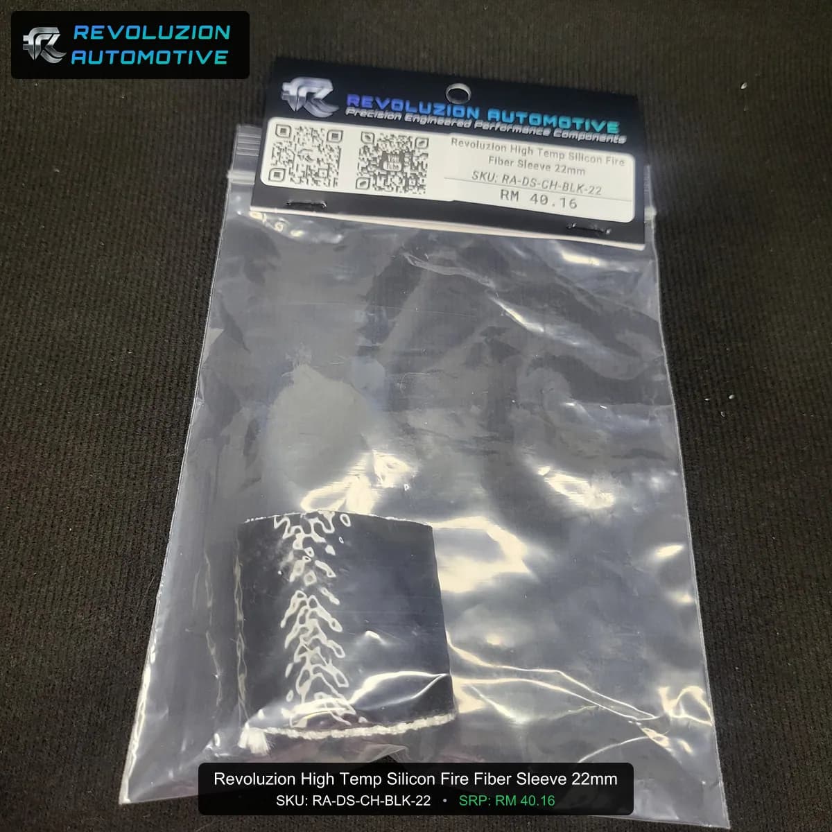 Revoluzion High Temp Silicon Fire Fiber Sleeve 22mm