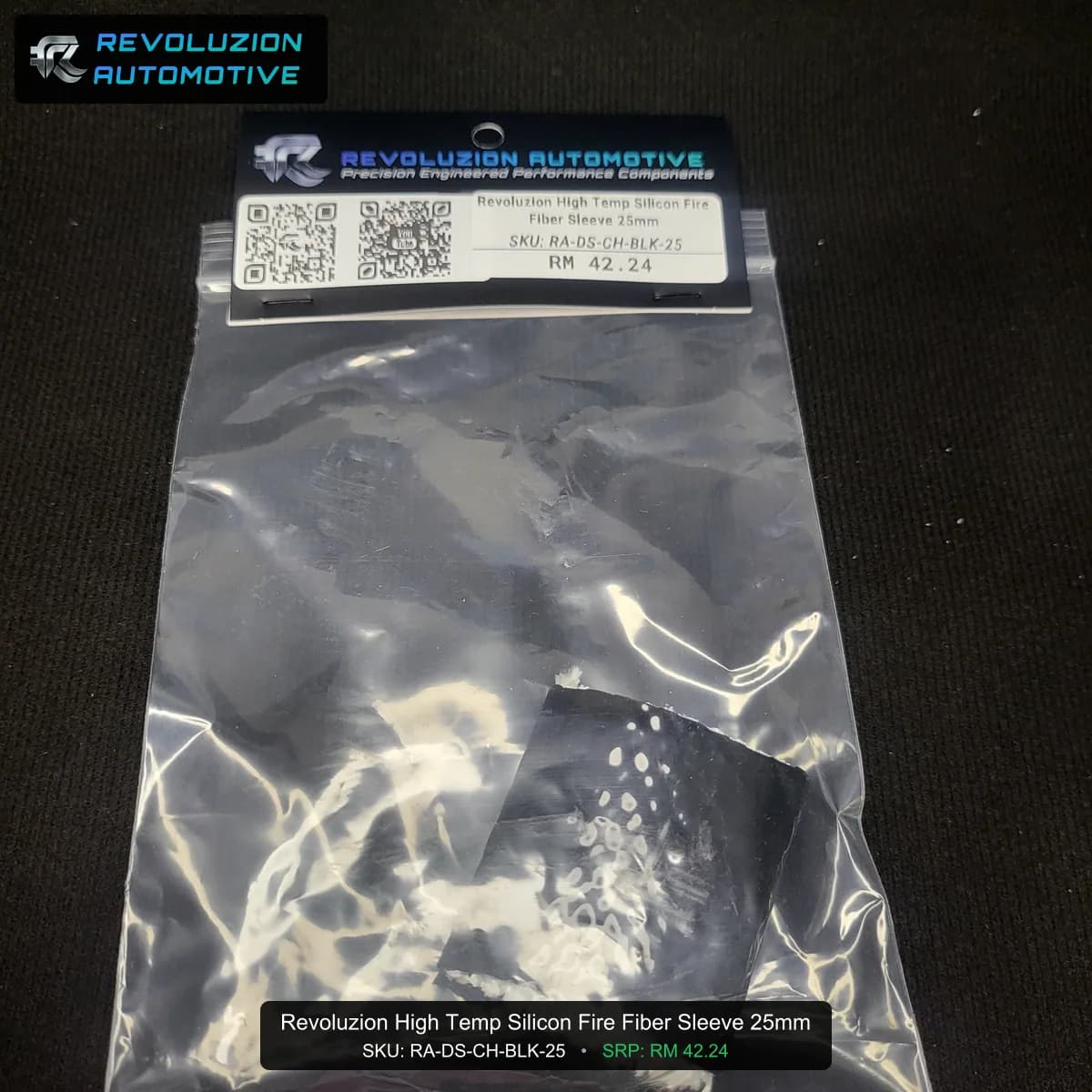 Revoluzion High Temp Silicon Fire Fiber Sleeve 25mm