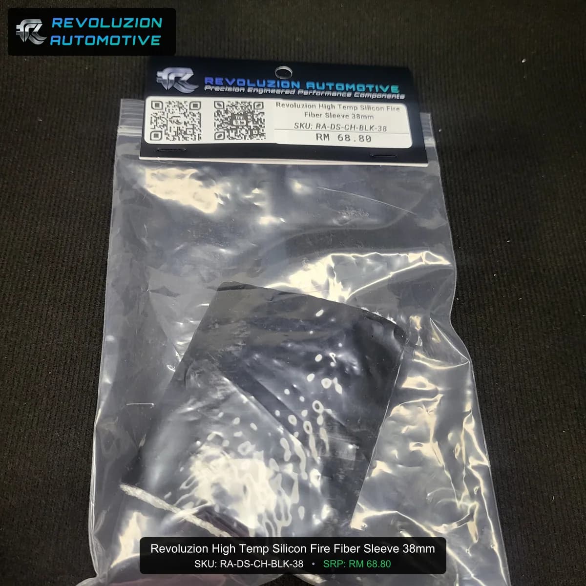 Revoluzion High Temp Silicon Fire Fiber Sleeve 38mm