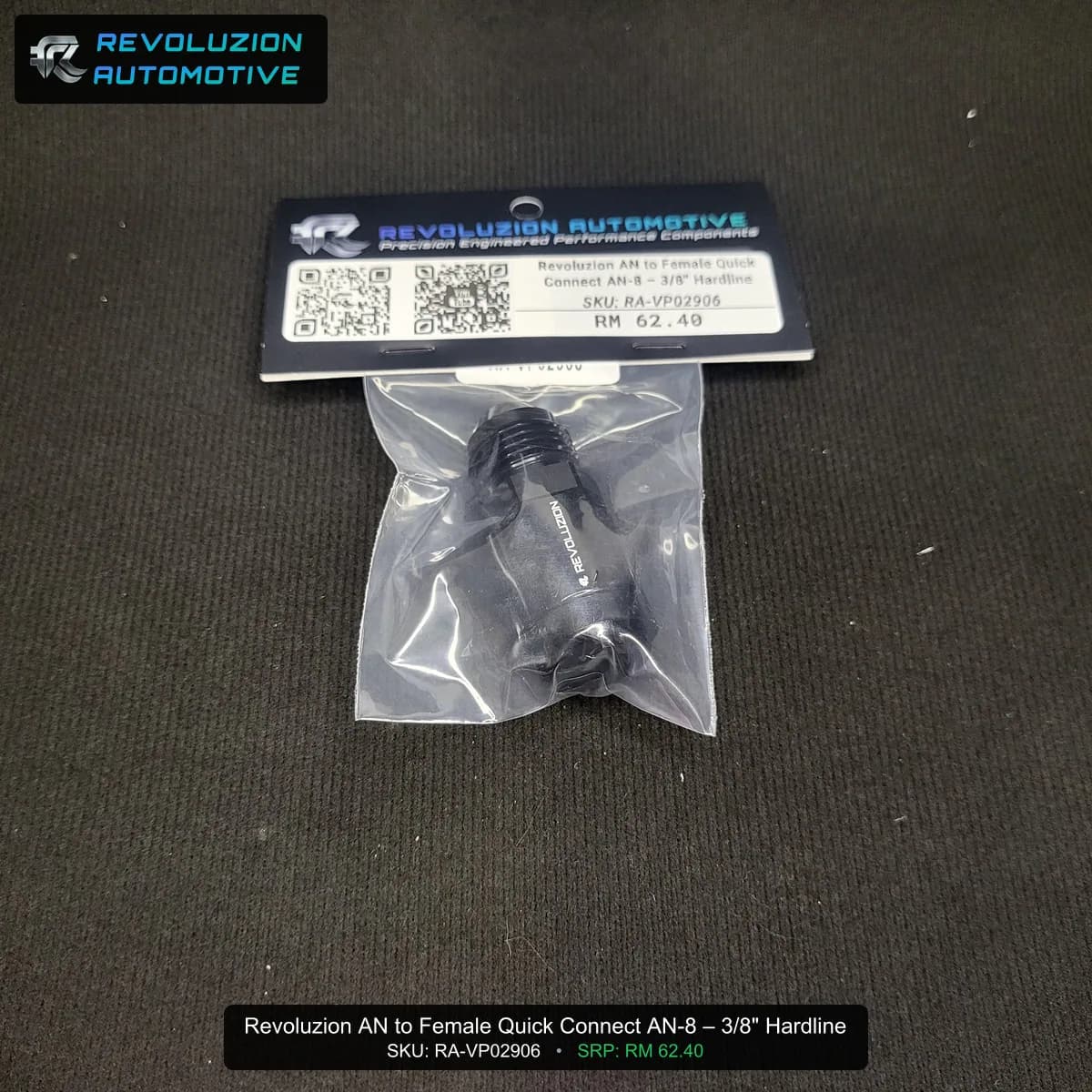 Revoluzion AN to Female Quick Connect AN-8 – 3/8" Hardline