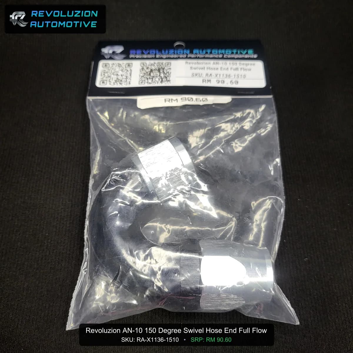 Revoluzion AN-10 150 Degree Swivel Hose End Full Flow