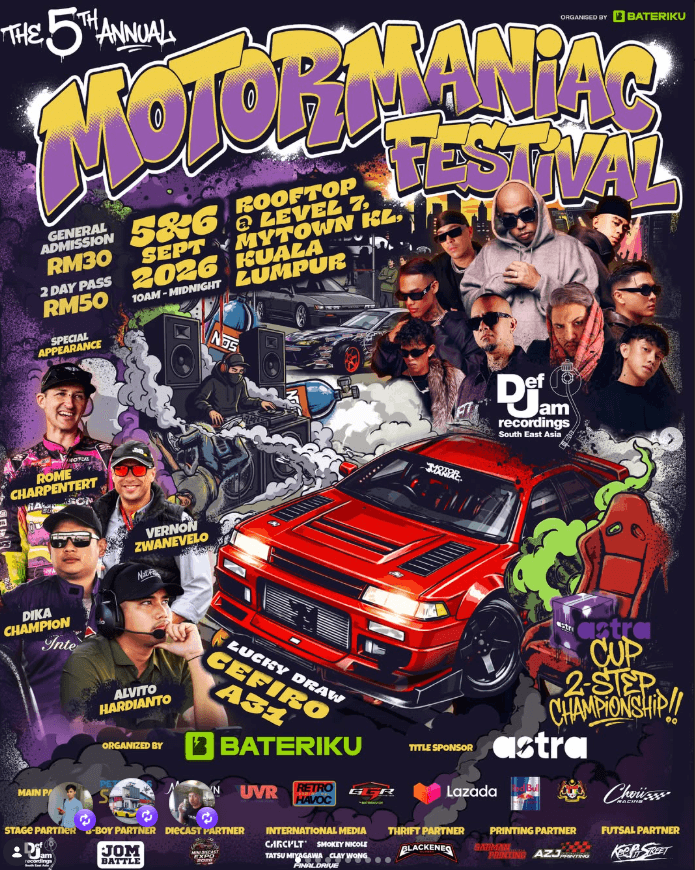 MOTORMANIAC 5TH ANNUAL FESTIVAL 2026