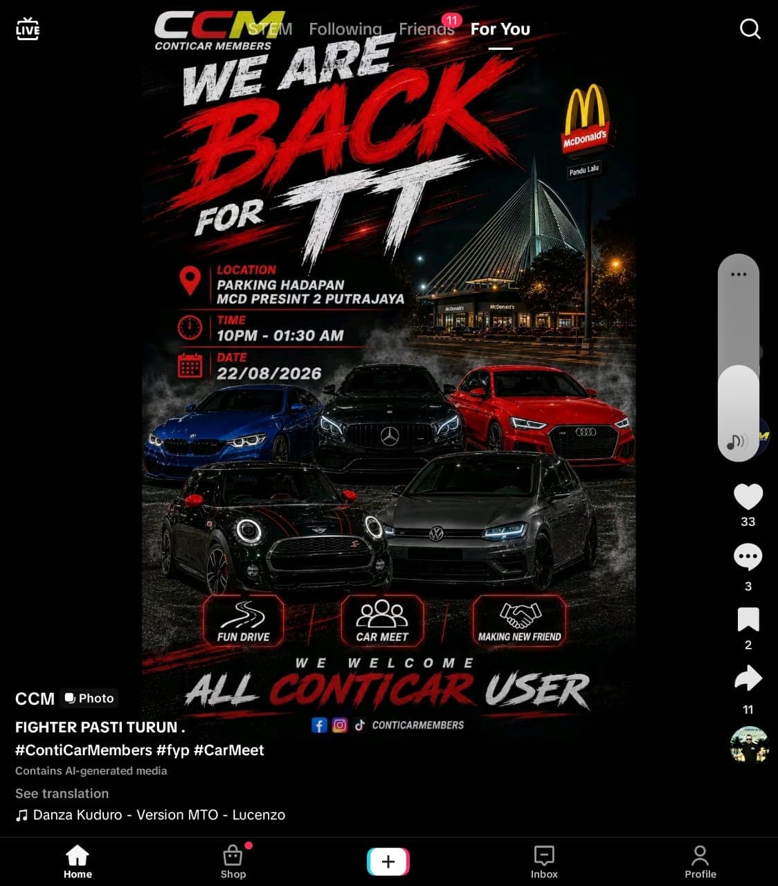 CCM We Are Back For TT